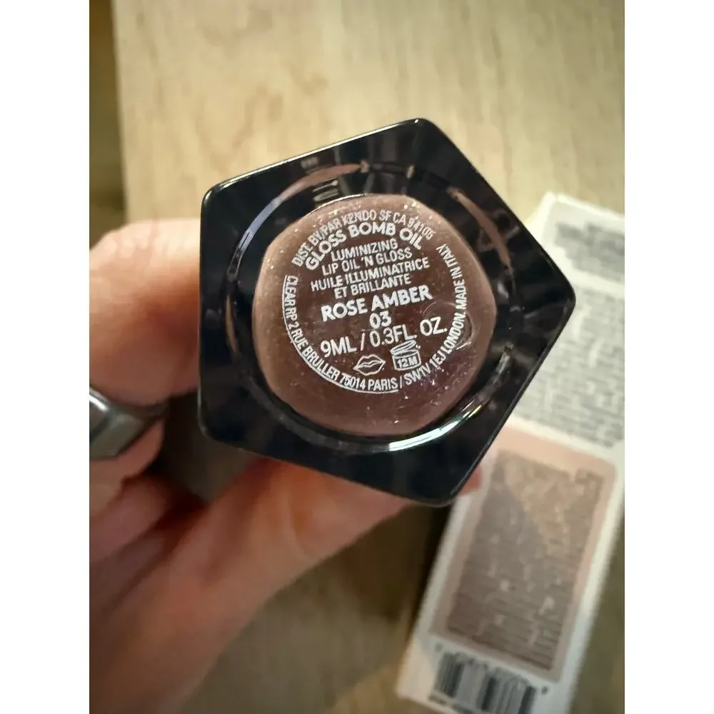 $26 New Fenty Beauty Gloss Bomb Lip Oil - rose amber